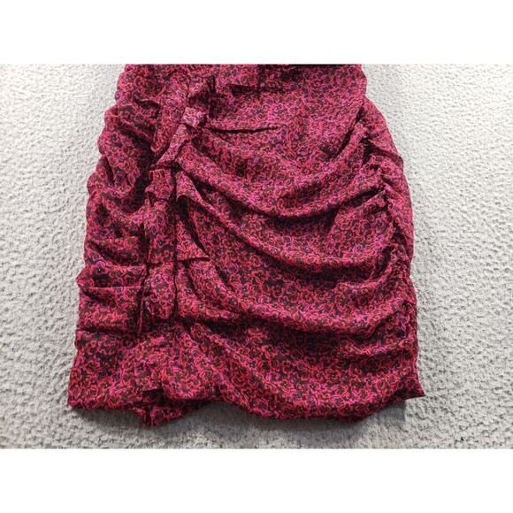 1. State Dress Womens Small Red Floral Ruffled Sleeveless Stretch Casual NWT - Picture 2 of 10